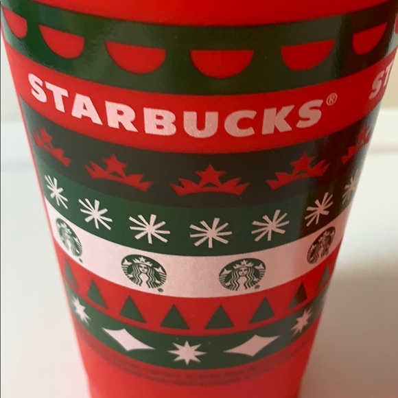 Starbucks Christmas Cups & Lids 2 Reusable Tumblers 2020 - Picture 4 of 5